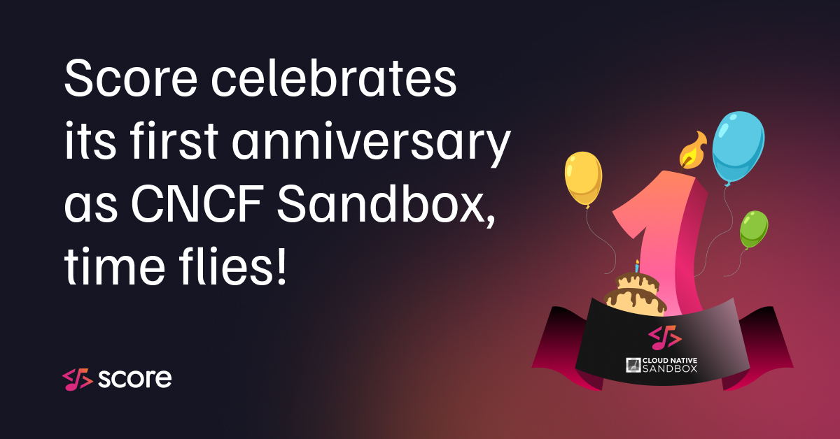 Celebrating 1 year as CNCF Sandbox